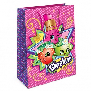 Пакет подарочный из серии Шопкинс, 35 х 25 х 9 см. (Росмэн, 32188ros)